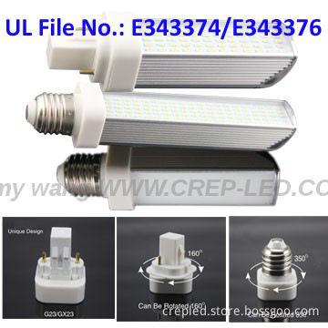 ul two&four pins led pl light g24d g24q g23,equivalant to 26-32W cfl